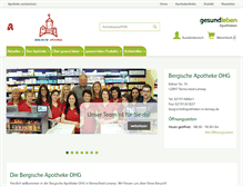 Tablet Screenshot of bergische-apotheke-remscheid.de